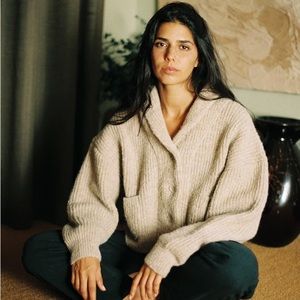 Ozma Sloan Cardigan in Blush